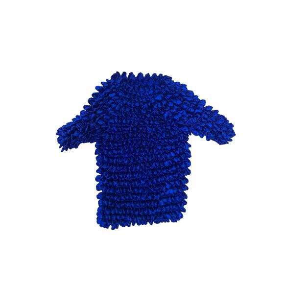 Unbranded Tops - Royal Blue Stretchy 90s Y2K Shirt‎ Magic Stretch Retro Fitted Top